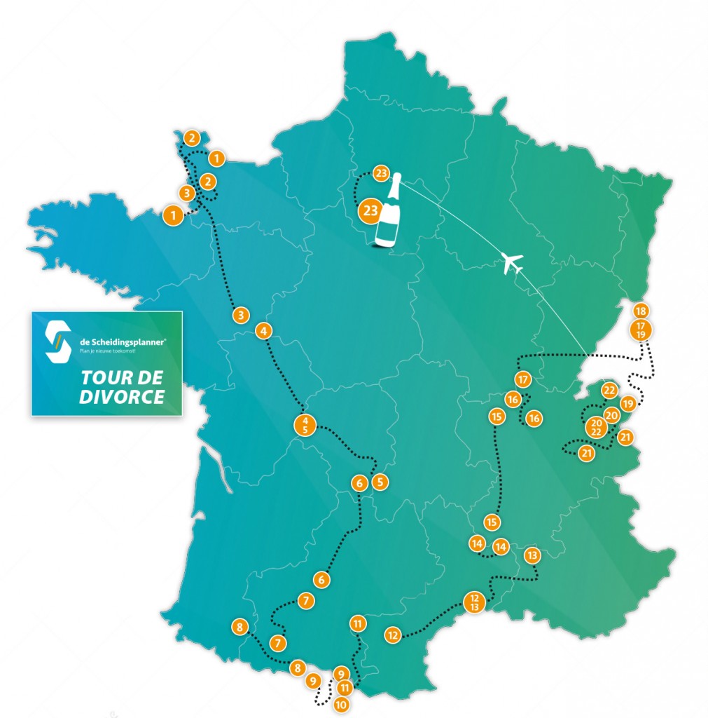 Etappes Tour de Divorce - Scheidingsplanner Maastricht | Heerlen | Gulpen Etappes Tour de Divorce - Scheidingsplanner Maastricht | Heerlen | Gulpen